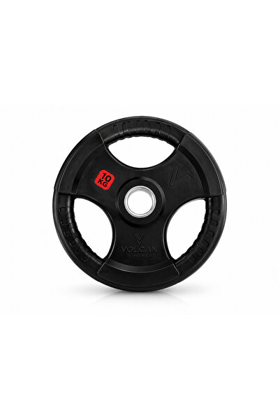 Volcan fitness Olympic Tri-Grip Rubber Coated Weight Plate 10KG Pack of 2 – H...