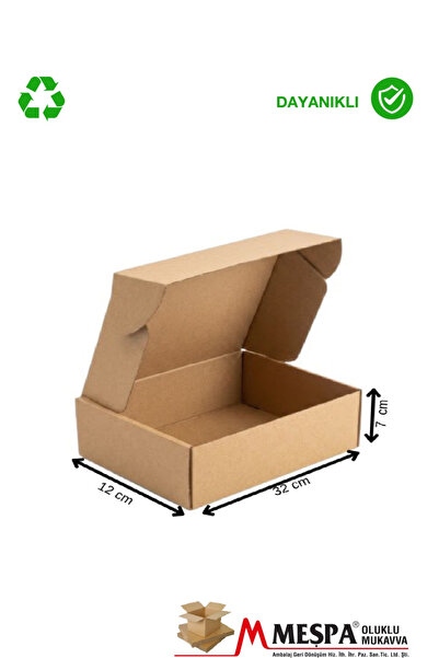 MEŞPA AMBALAJ Kahverengi Karton Kutu 32 X 12 X 7 cm 25 ADET | Hediye Kutusu, ...