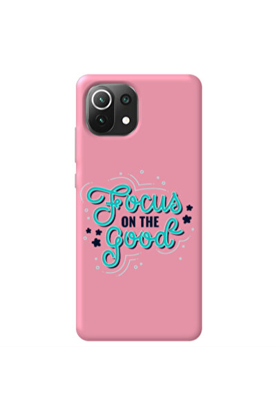 Other Xiaomi Mi 11 Lite Focus On The Good Pink Colored Silicone TPU Θήκη