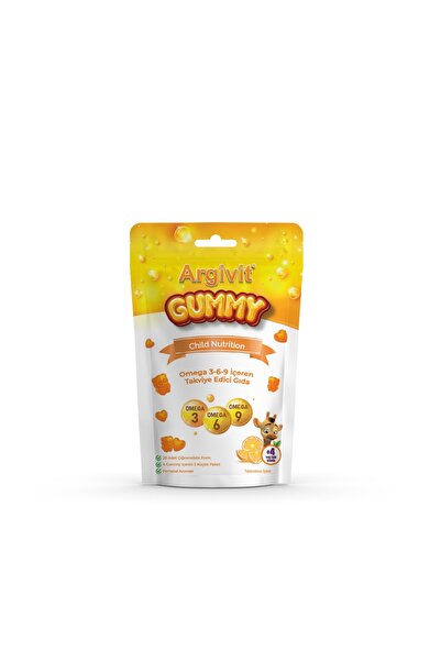 Argivit Gummy Jelibon Omega 3-6-9 İçeren Takviye Edici Gıda