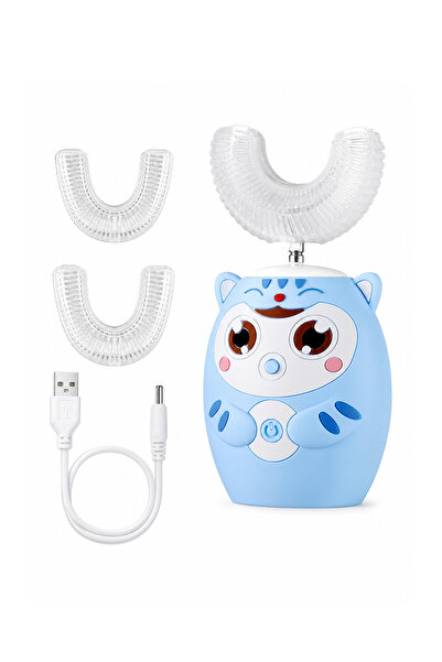 Axpeih Kids U Shaped Ultrasonic Electric Toothbrush, 4 Replacement Brush Head...