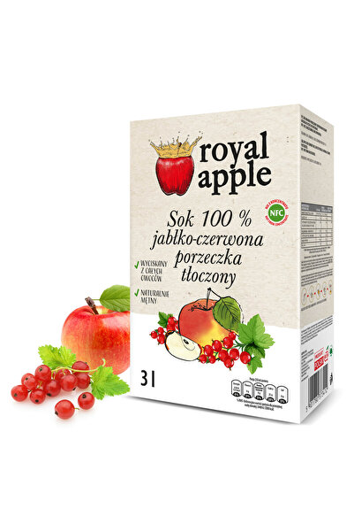 Generic Brand Suc de mere si coacaze rosii, ROYAL APPLE, 3l, fara aditivi