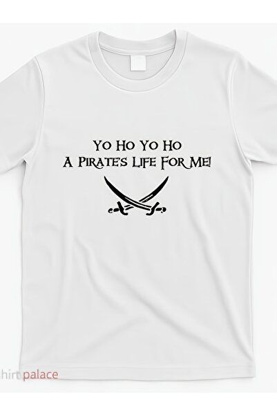 STITCHLY Yo Ho A Pirates Life Me! T-Shirt | Relaxed Fit Round Neck Short Slee...