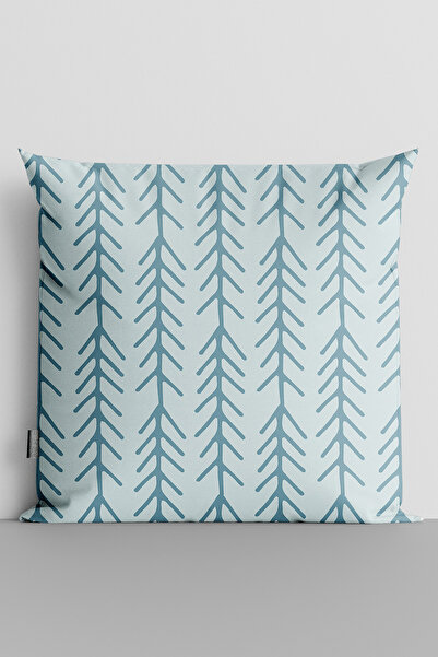 TicaretJet Blue Up Arrows Double Sided Digital Printed Throw Pillow Cover