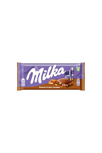 Milka Ciocolata cu lapte, Milka, cu alune si caramel, 90g