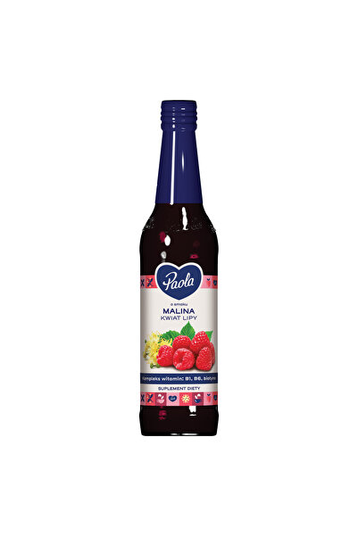 Paola Sirop Paola, cu aroma de zmeura si tei, 430 ml, fara conservanti