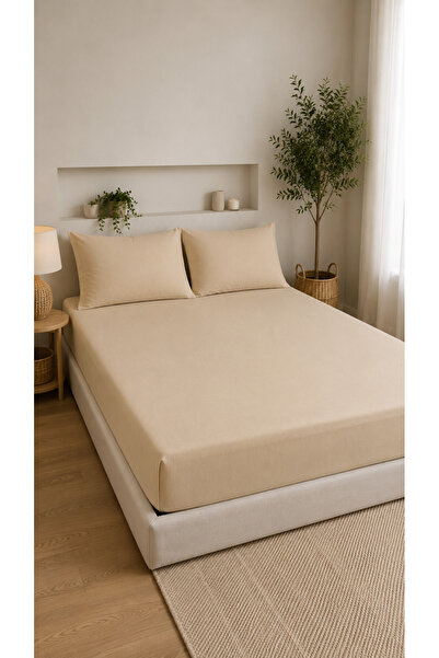 Pamuva Double Elastic Sheet Set with 2 Pillowcases 50X70 |   160X200+30 |   1...