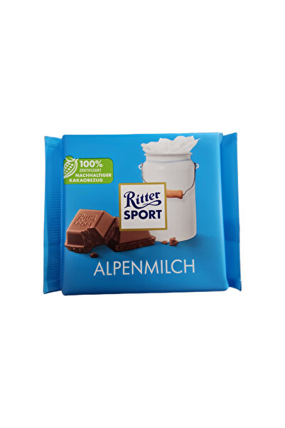 Ritter Sport Ciocolata cu lapte din Alpi, 100 g