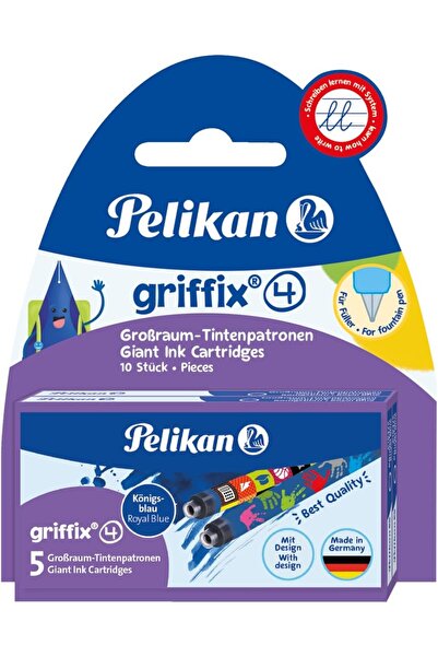 Pelikan 4001 Griffix Large Capacity Ink Cartridges, two packs of 5 cartridges...
