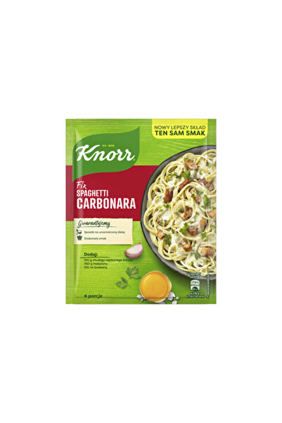 Knorr Sos Fix Spaghetti Carbonara, 38g, cu branza topita si bacon, aromatizat...