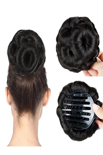 Generic Nine Flowers Shape Claw Clip Synthetic Hair Cake