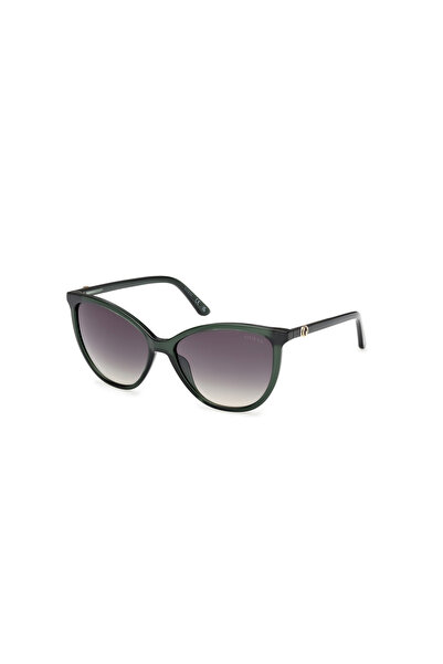 Guess Shiny Dark Green Uv400 Injected Female Sunglasses