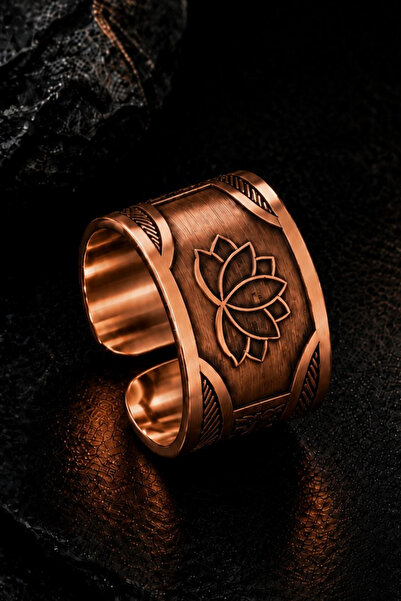 İyyaKee Men's Copper Ring Authentic Handcrafted Adjustable Design