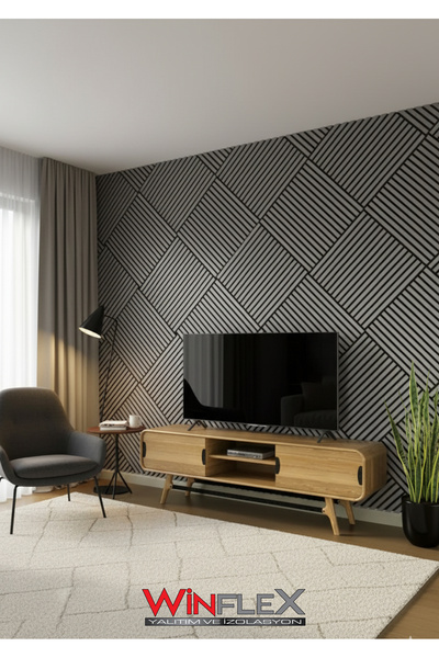 WİNFLEX MİNİ EKO AKUSTİK AHŞAP PANEL - 60X60CM