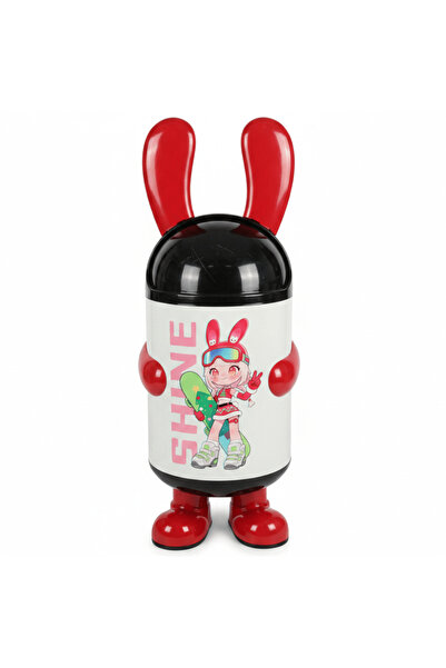 Italo SHINE Cartoon Character Plastic Trash Can 70 cm – White & Red | Kids Ch...