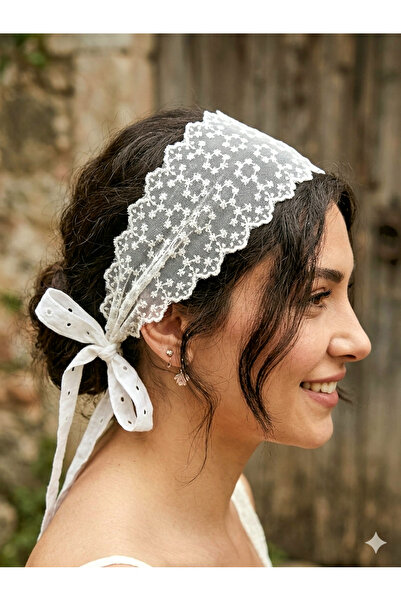 Mufincollection Lace Sash / Hair Band – Bohemian Vintage Lace-Up Accessory