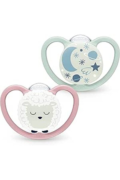 Nuk SOOTHER SPACE NIGHT 6-18M 2S: 0703