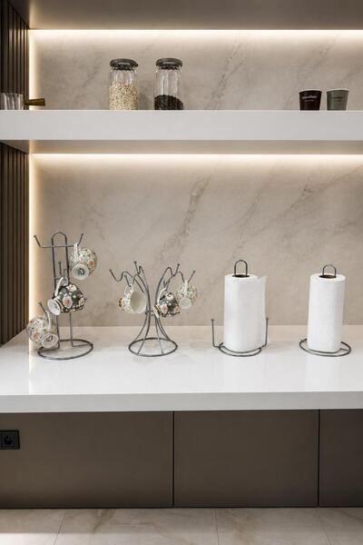 Edora Home Σετ 4 τεμαχίων Ματ Ασημί Όρθια Χάρτινη Θήκη για Χαρτοπετσέτες με Β...