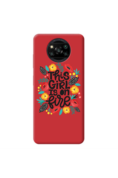 Other Xiaomi Poco X3 /X3 Pro This Girl Red Colored Silicone TPU Θήκη