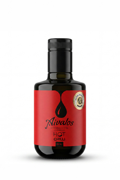 Acı Biberli Natürel Sızma 250 ml Ödüllü Yağ ( Birlikte Sıkıldı)