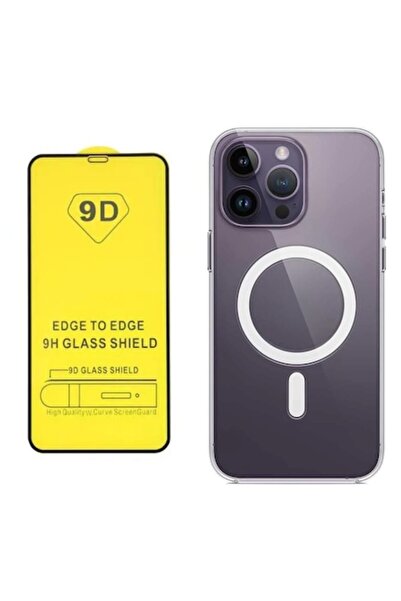 TU&YA Set husă de plastic MagSafe compatibilă cu iPhone 14 Pro Max, folie de ...