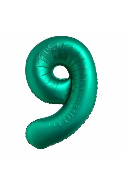 OEM Balon număr din folie, 102cm, Verde satinat