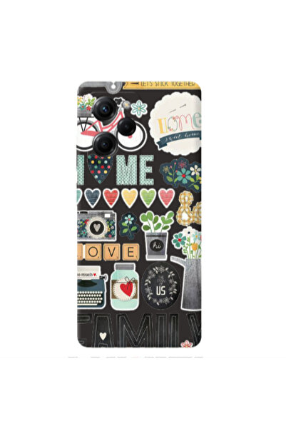Other Xiaomi Poco X5 Pro Family love home Black Colored Silicone TPU Θήκη