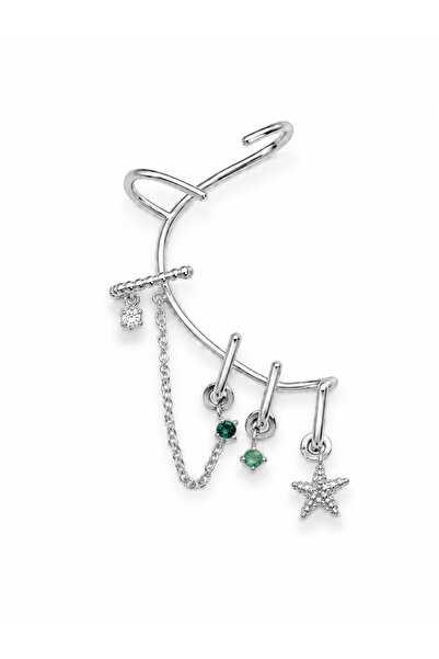 Venus Design Çelik Taşlı Yıldız Earcuff