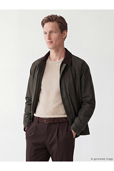 LC Waikiki Rmz Gi̇yi̇m Farkiyla Velvet Roba Collar Men's Jacket