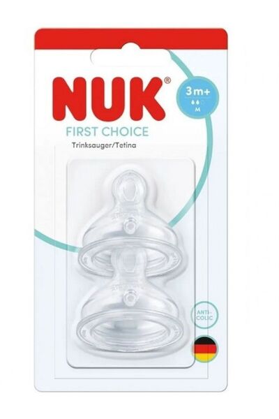 Nuk Θηλή Σιλικόνης Πρώτη Επιλογή 2 Τεμάχια Μέγεθος 2 (10124044)