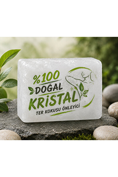 irtihal %100 Doğal Kristal Kaya Deodorantı - Ter kokusu önleyici cilt şapı