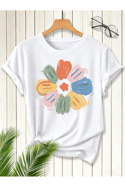 BASEPULSE Round Neck Short Sleeve T-Shirt - Women'S Shirt, Fashionable Elegan...