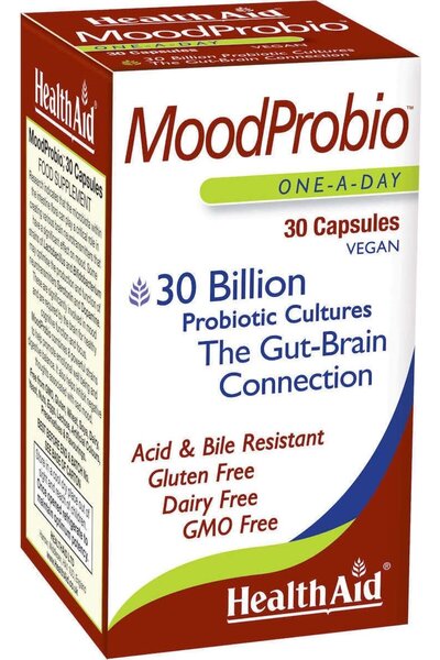 Health Aid MoodProbio 30 Billion Συμπλήρωμα Διατροφής με Προβιοτικά, 30veg. caps