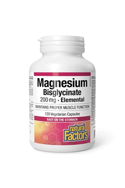 Natural Factors Magnesium Bisglycinate 200mg, 120veg.caps