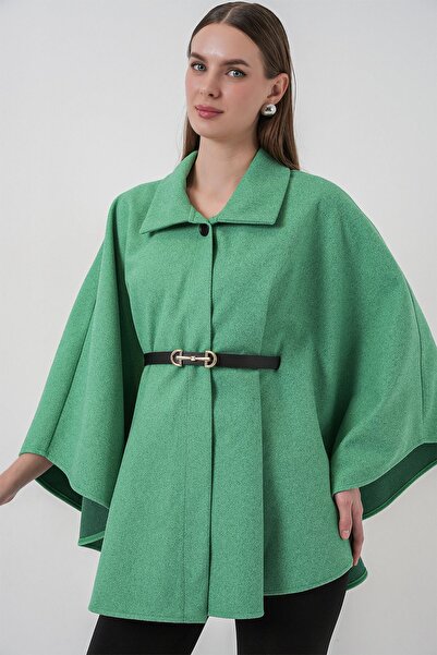 Hiccup BDART Palton Tip Cape Din Tweed Cu Curea