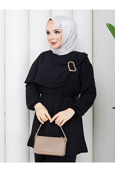 exxitcollection بدلة نسائية محتشمة - طقم محتشم من قطعتين - قميص وبنطلون محتشم...