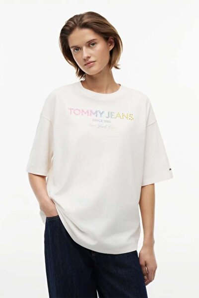 Tommy Jeans Kadın Tişört-DW0DW22803