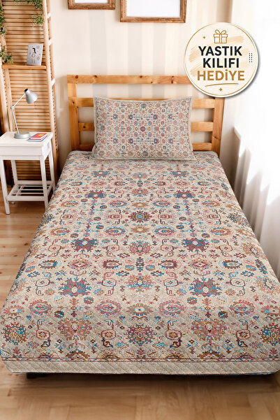 Evimde Bambaşka Ethnic Bohemian Cream Single Pique Set - Authentic Patterned ...