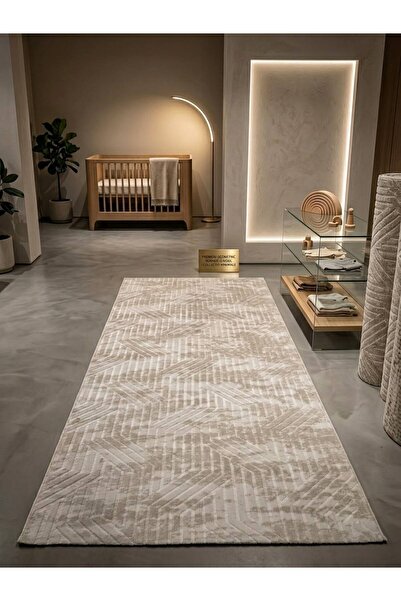 Dinarsu Aksu Antiq Halı Modern Vizon Kaymaz Taban Salon Hol, Koridor Mutfak Y...