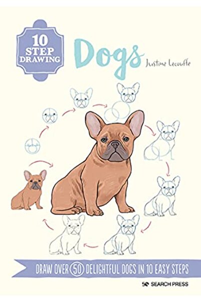 Harper Collins 10 Step Drawing Dogs Draw Over 50 Delightful Dogs In 10 Easy S...