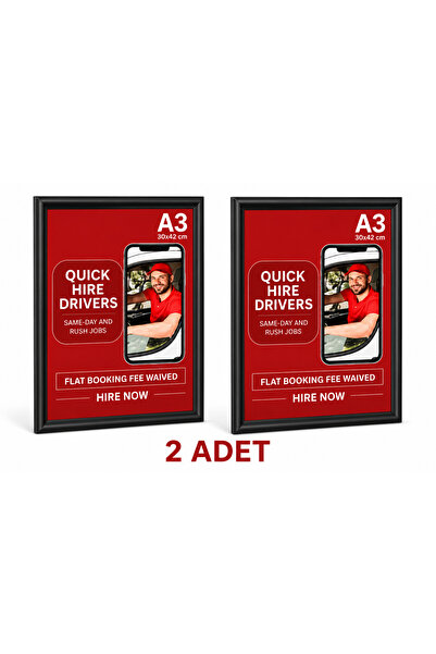 OfisDS 2 Adet - Alüminyum Açılır Kapanır Çerçeve Gönye Köşe - A3 - 30x42 cm -...