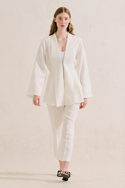 Manuka Linen Classic Pants Ecru