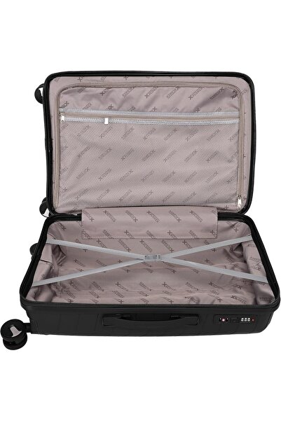 Home Smart HomeSmart Xplorer Premium Luggage Set, 3-Piece (PP) Hard shell Suitcases Durable Lightweight Scratch Resistant with 360 Rotatable wheel Smooth & Strong Trolley Lock with handle (Black)