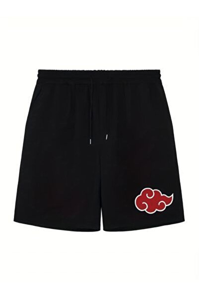 COZYWEAR Black Printed Oversize Shorts