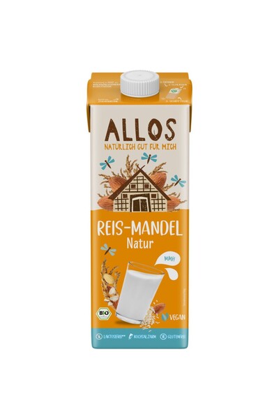 Allos Bautura de orez cu migdale fara lactoza si fara gluten,