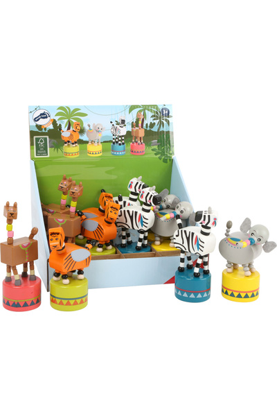 Small Foot Animale din lemn dansatoare Jungla 11094