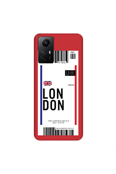 Other Xiaomi Redmi Note 12s London Arrival Red Colored Silicone TPU Θήκη