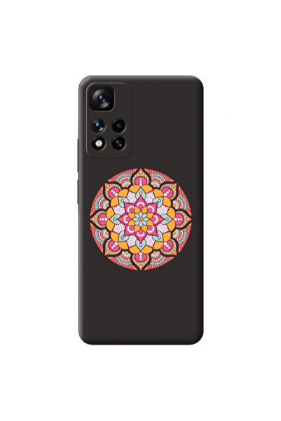 Other Xiaomi Redmi Note 11 Pro 5G Mandala D103 Black Colored Silicone TPU Θήκη