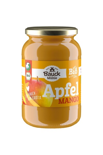 Bauckhof Piure de mere si mango fara gluten,