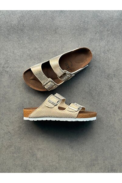 ResPon Gold Br Double Buckle Slippers